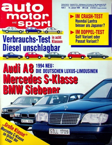 Deckblatt Auto Motor und Sport (02/1994)